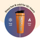 Orange Protein Shaker with Packaging, Orange Protein Shaker Packaging, Orange Protein Shaker, Orange protein shaker with packing, Orange protein shaker bottle brand packaging, Orange Insulated protein shaker, Orange Stainless Steel Protein Shakers, Protein Shaker