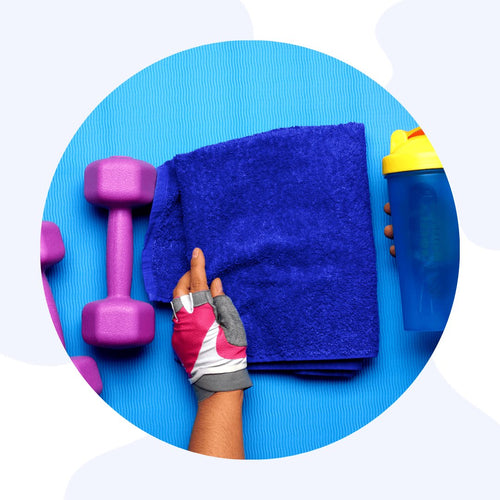 Blue Gym Towel