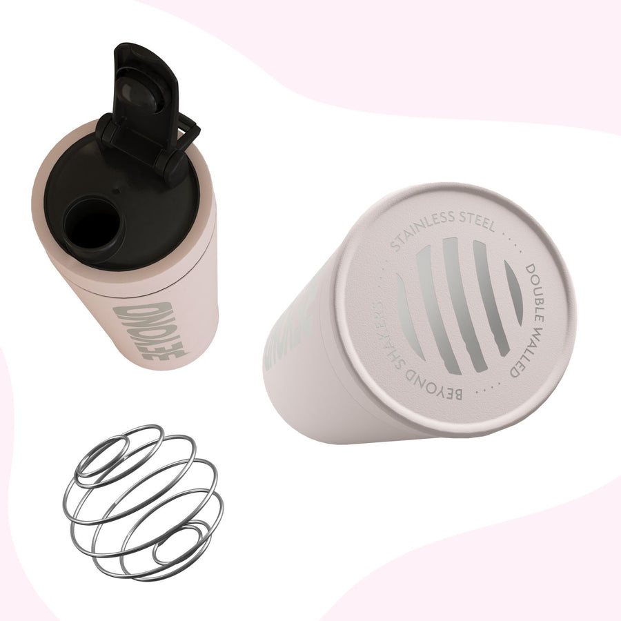 Rose Gold Pink Protein Shaker with Packaging, Rose Gold Pink Protein Shaker Packaging, Rose Gold Pink Protein Shaker, Rose Gold Pink protein shaker with packing, Rose Gold Pink protein shaker bottle brand packaging, Rose Gold Pink Insulated protein shaker, Rose Gold Stainless Steel Protein Shakers, Protein Shaker