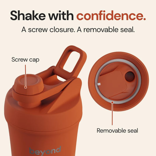 Beyond Terracotta & Sand Twist shaker – shake with confidence