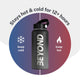 Black and Grey Spreckled Water Bottle For Workout and Gym, Insulated Water Bottle, Water Bottle,