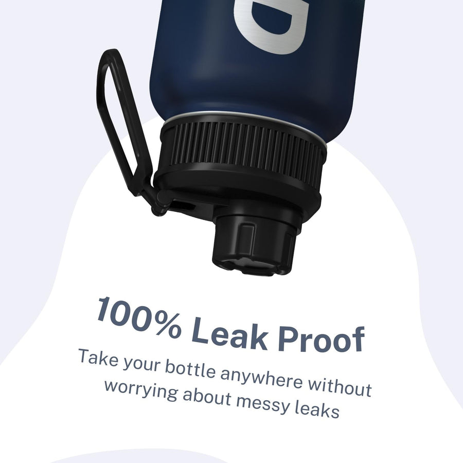Light & Dark Blue Water Bottle For Workout and Gym, Insulated Water Bottle, Water Bottle,