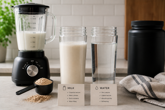 Water or Milk in a Protein Shake? Which Is Better?