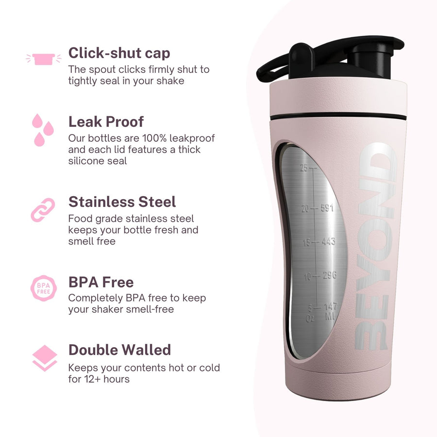 Rose Gold Protein Shaker with Packaging, Rose Gold Protein Shaker Packaging, Rose Gold Pink Protein Shaker, Rose Gold Pink protein shaker with packing, Rose Gold Pink protein shaker bottle brand packaging, Rose Gold Pink Insulated protein shaker, Rose Gold Pink Stainless Steel Protein Shakers, Protein Shaker