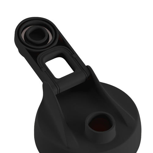 Black Twist replacement lid with the drinking spout cap open 