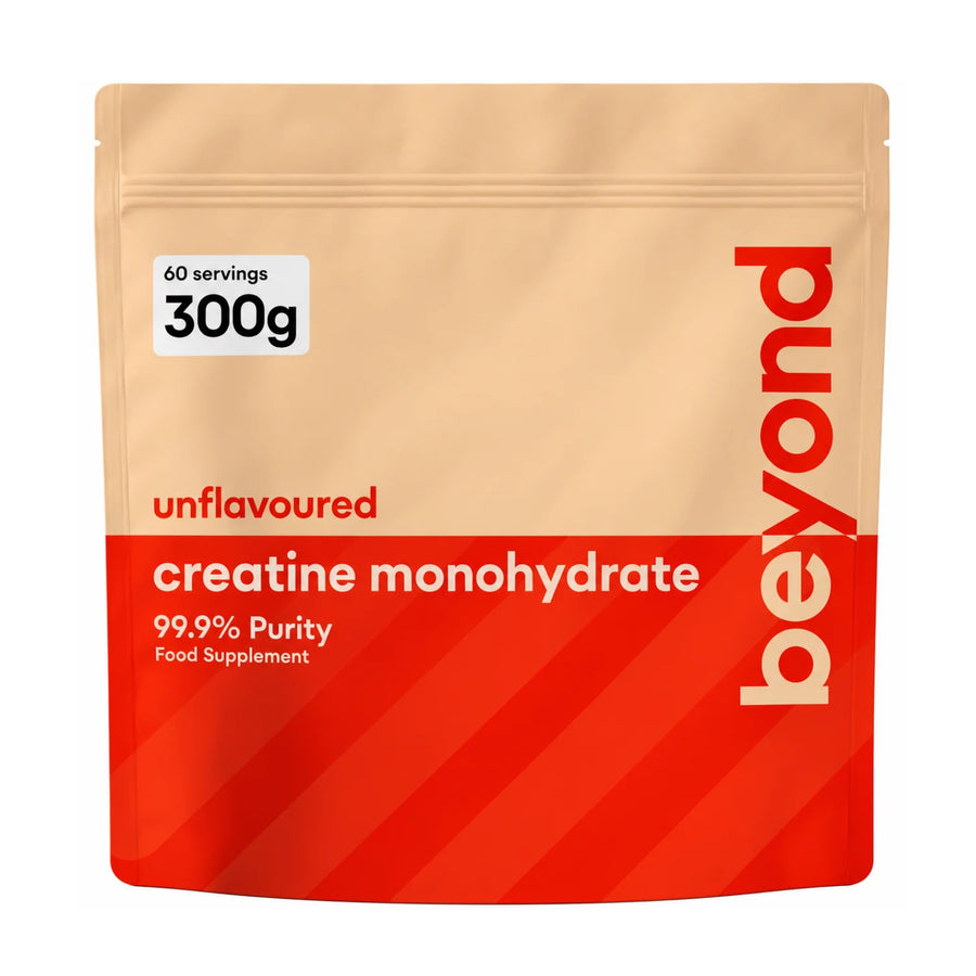 Beyond Creatine Monohydrate Powder 300g pouch – 99.9% pure micronised, unflavoured, 60 servings