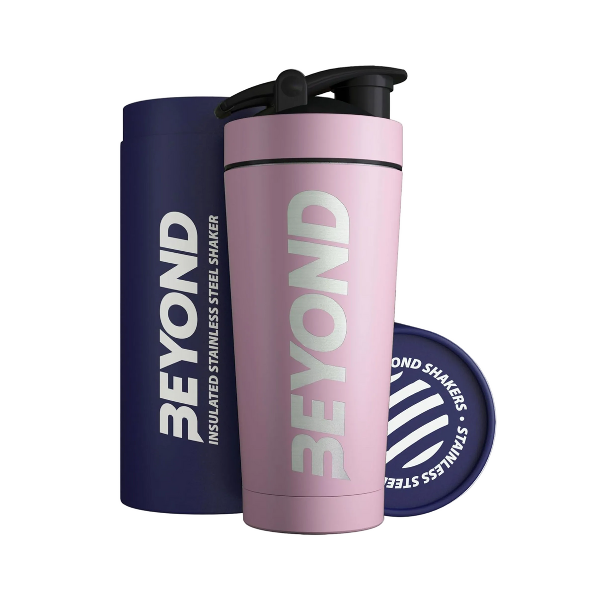 Pink Beyond Stainless Steel Protein Shaker