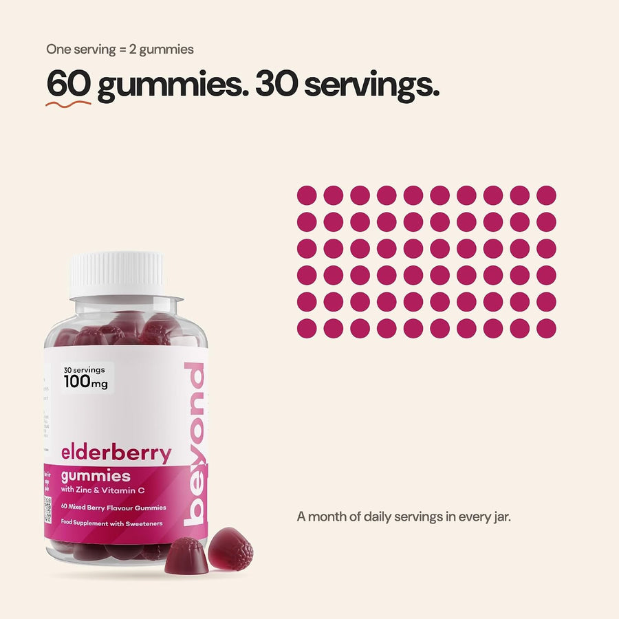 Beyond Elderberry Gummies – 60 gummies, 30 servings