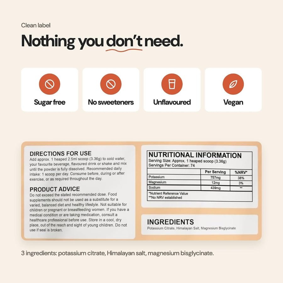 Beyond Electrolyte Powder – clean label, nothing you don’t need