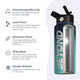 Light & Dark Blue Water Bottle For Workout and Gym, Insulated Water Bottle, Water Bottle,
