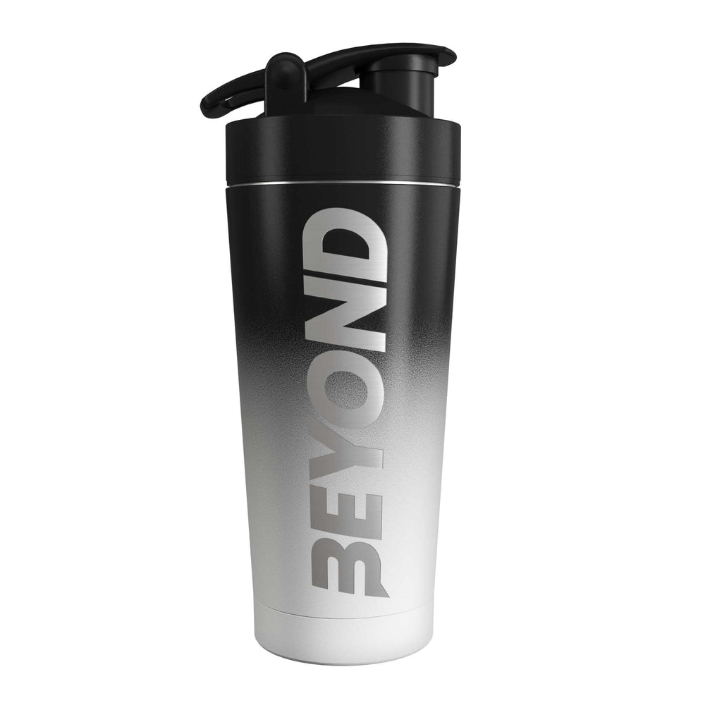 Black and White Protein Shaker, Black and White Protein Shaker by Beyond Shakers, 