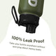 Dark Green Water Bottle for Workout and Gym, Insulated Water Bottle, Water Bottle,